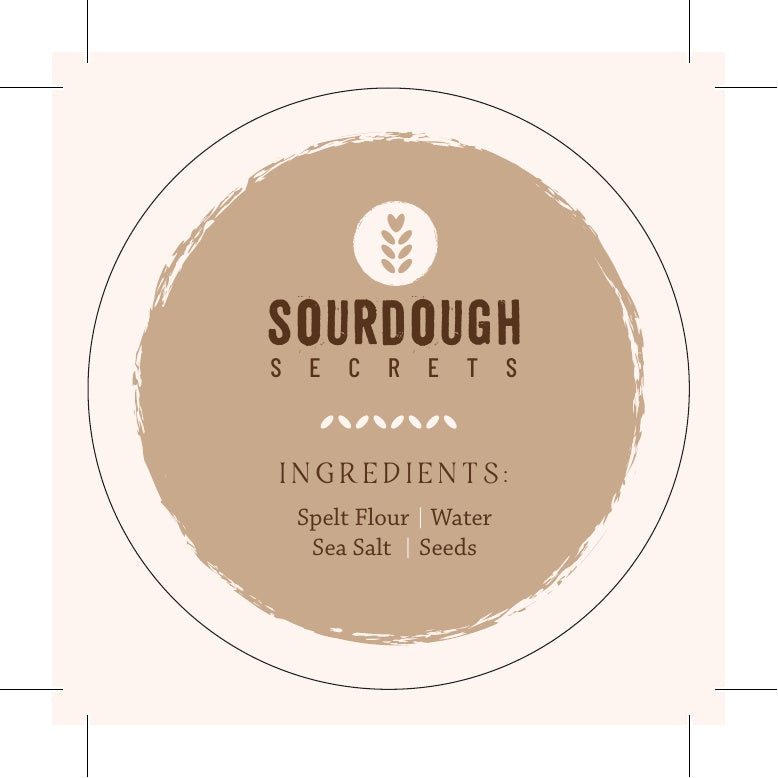 Sourdough Secrets ingredients label