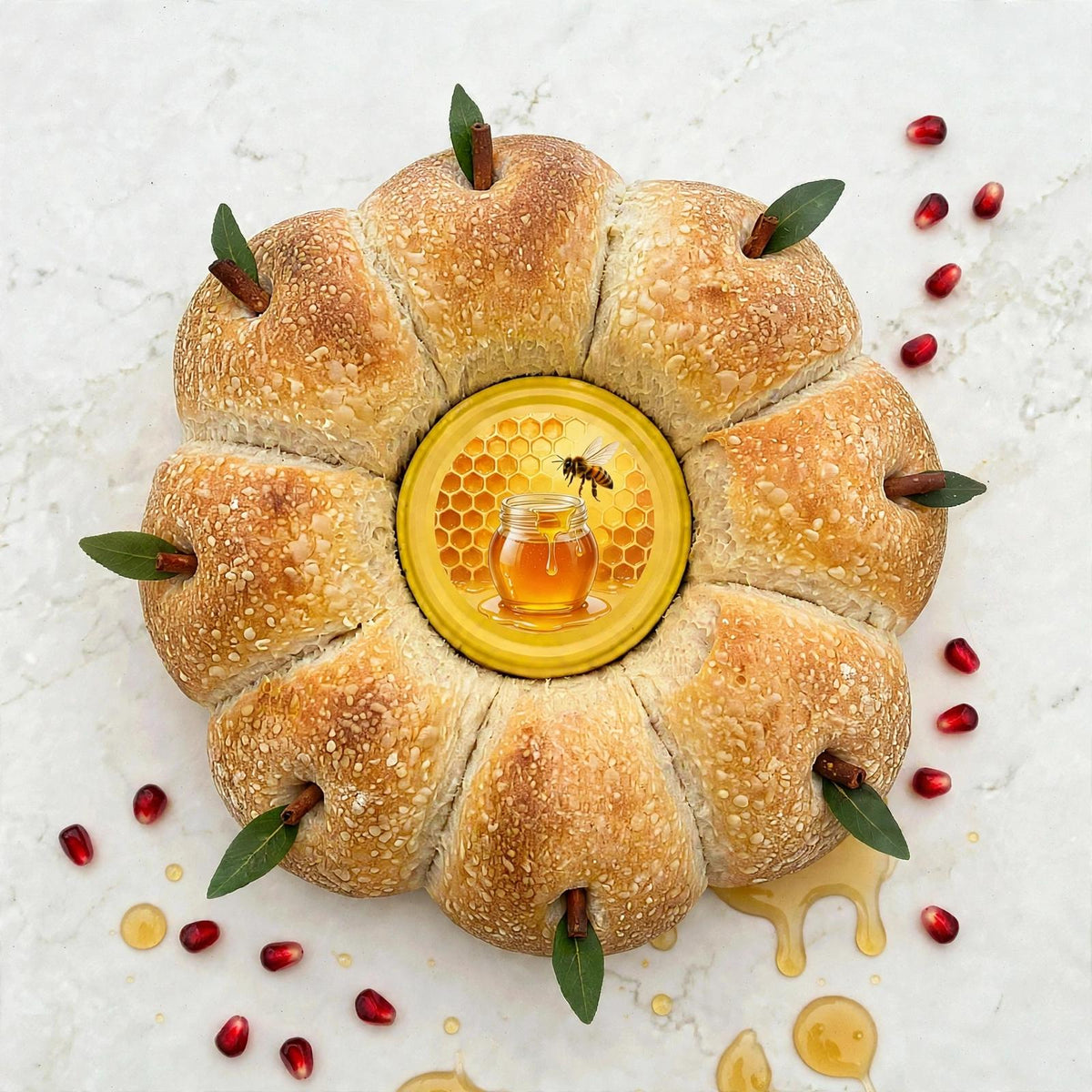Tear and Share Apple and Honey Cluster
